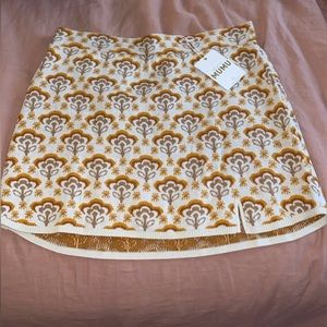 Show me your mumu- Sharon Skirt in Honey Wallflower Knit XL NWT